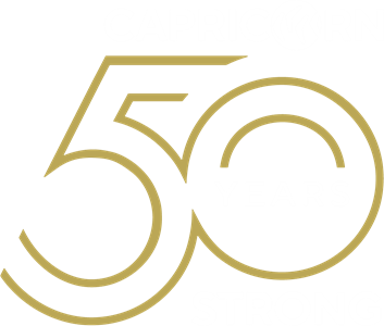 Capricorn 50 Years Strong logo